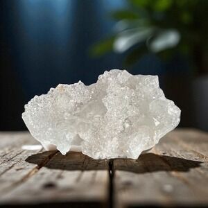 White Quartz Chalcedony Crystal | Healing Energy Meditation Stone‎ Decor